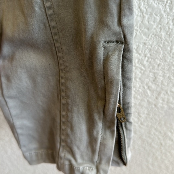 Anthropologie Jefferson Moto Cargo Pants Light Olive Green - Picture 7 of 9